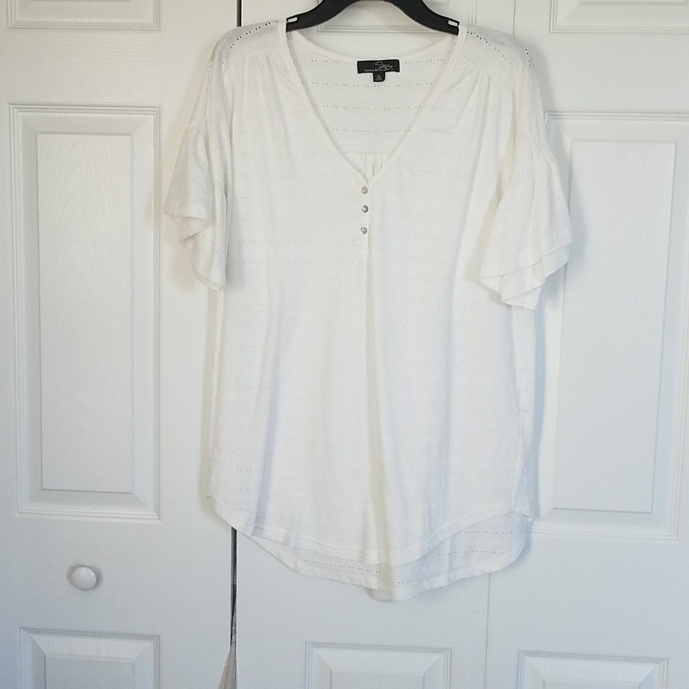 White eye lit tunic